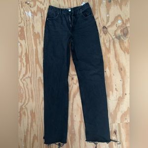 Zara wide leg jeans - black